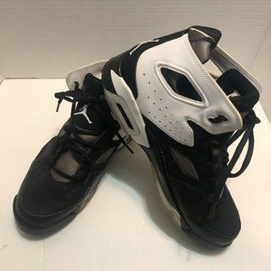 Nike Air Jordan Flight Club Black White High Top Sneaker Shoes Size 8
